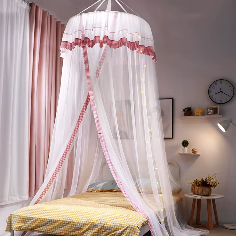 Baby Canopy Mosquito Net Bed Canopy Curtain Bedding Crib Netting Pink Girls Princess Play Tent for Kids Children Room Decoration