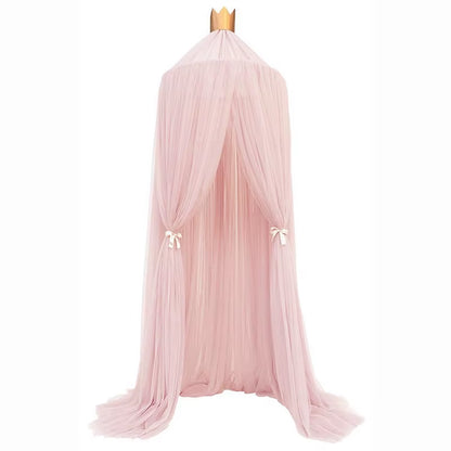 Baby Canopy Mosquito Net Bed Canopy Curtain Bedding Crib Netting Pink Girls Princess Play Tent for Kids Children Room Decoration
