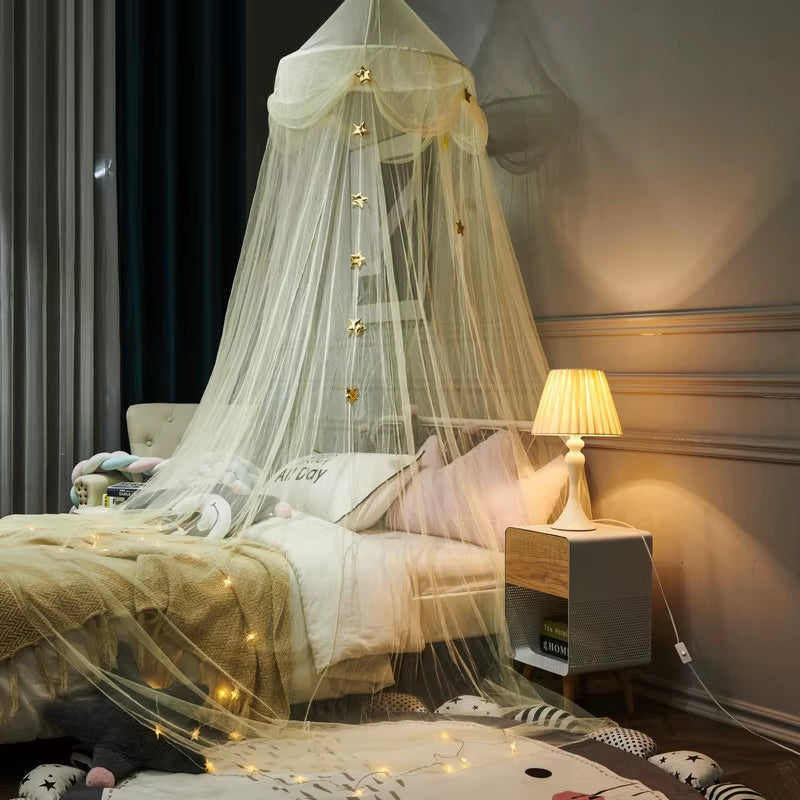 Baby Canopy Mosquito Net Bed Canopy Curtain Bedding Crib Netting Pink Girls Princess Play Tent for Kids Children Room Decoration