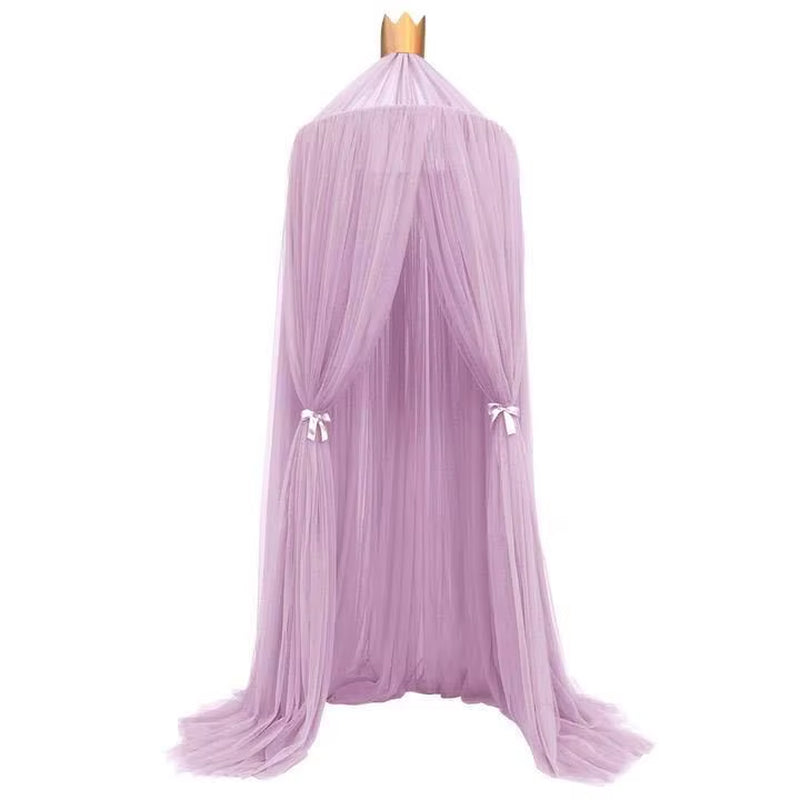 Baby Canopy Mosquito Net Bed Canopy Curtain Bedding Crib Netting Pink Girls Princess Play Tent for Kids Children Room Decoration