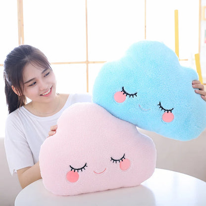 Plush Sky Pillows Emotional Moon Star Cloud Shaped Pillow Pink White Grey Yellow Purple Blue Room Chair Decor Cushion Gift