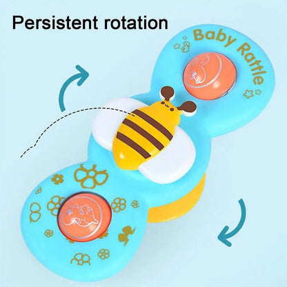 1Set Children'S Suction Cup Rotating Music Puzzle Fun Rotate Gyroscope Stress Relieving Toys Safe Materials Early Childhood Toys