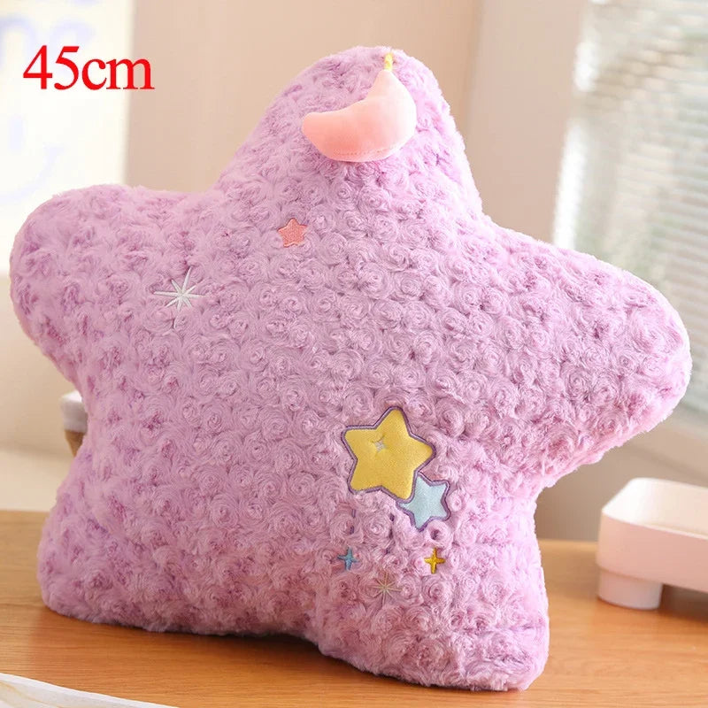 Plush Sky Pillows Emotional Moon Star Cloud Shaped Pillow Pink White Grey Yellow Purple Blue Room Chair Decor Cushion Gift