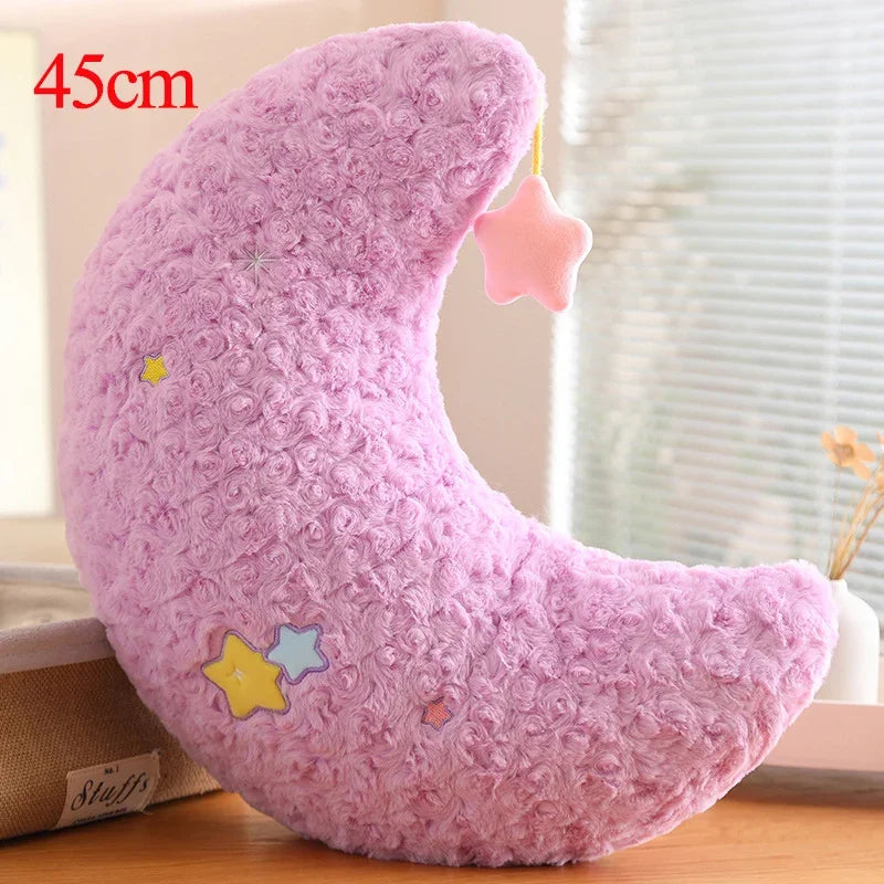 Plush Sky Pillows Emotional Moon Star Cloud Shaped Pillow Pink White Grey Yellow Purple Blue Room Chair Decor Cushion Gift