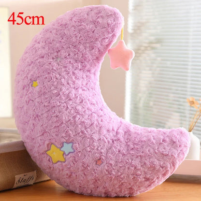 Plush Sky Pillows Emotional Moon Star Cloud Shaped Pillow Pink White Grey Yellow Purple Blue Room Chair Decor Cushion Gift