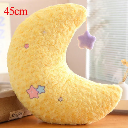 Plush Sky Pillows Emotional Moon Star Cloud Shaped Pillow Pink White Grey Yellow Purple Blue Room Chair Decor Cushion Gift