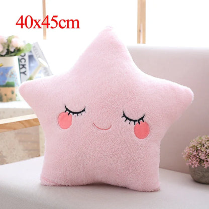 Plush Sky Pillows Emotional Moon Star Cloud Shaped Pillow Pink White Grey Yellow Purple Blue Room Chair Decor Cushion Gift