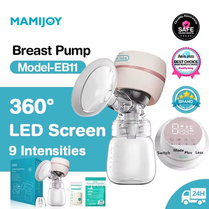 Automatic Electric Breast Pump USB Chargable Portable Breast Pump Silent Powerful Suction Breast Pump BPA Free