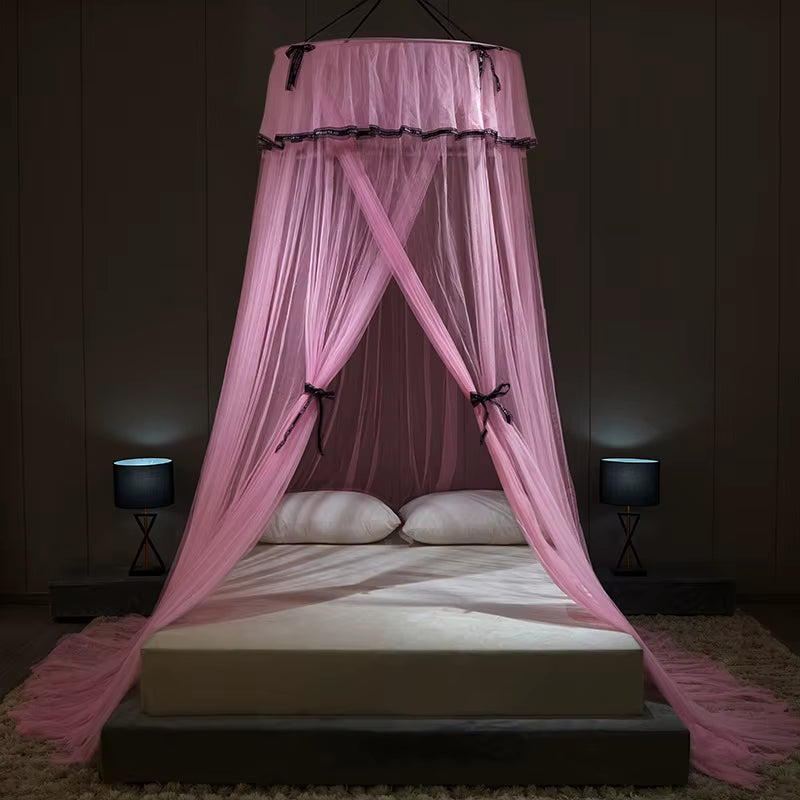 Baby Canopy Mosquito Net Bed Canopy Curtain Bedding Crib Netting Pink Girls Princess Play Tent for Kids Children Room Decoration